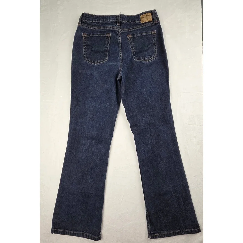 Levi's Signature Bootcut Jeans Womens 8 Short Blue Denim Mid Rise Excellent
